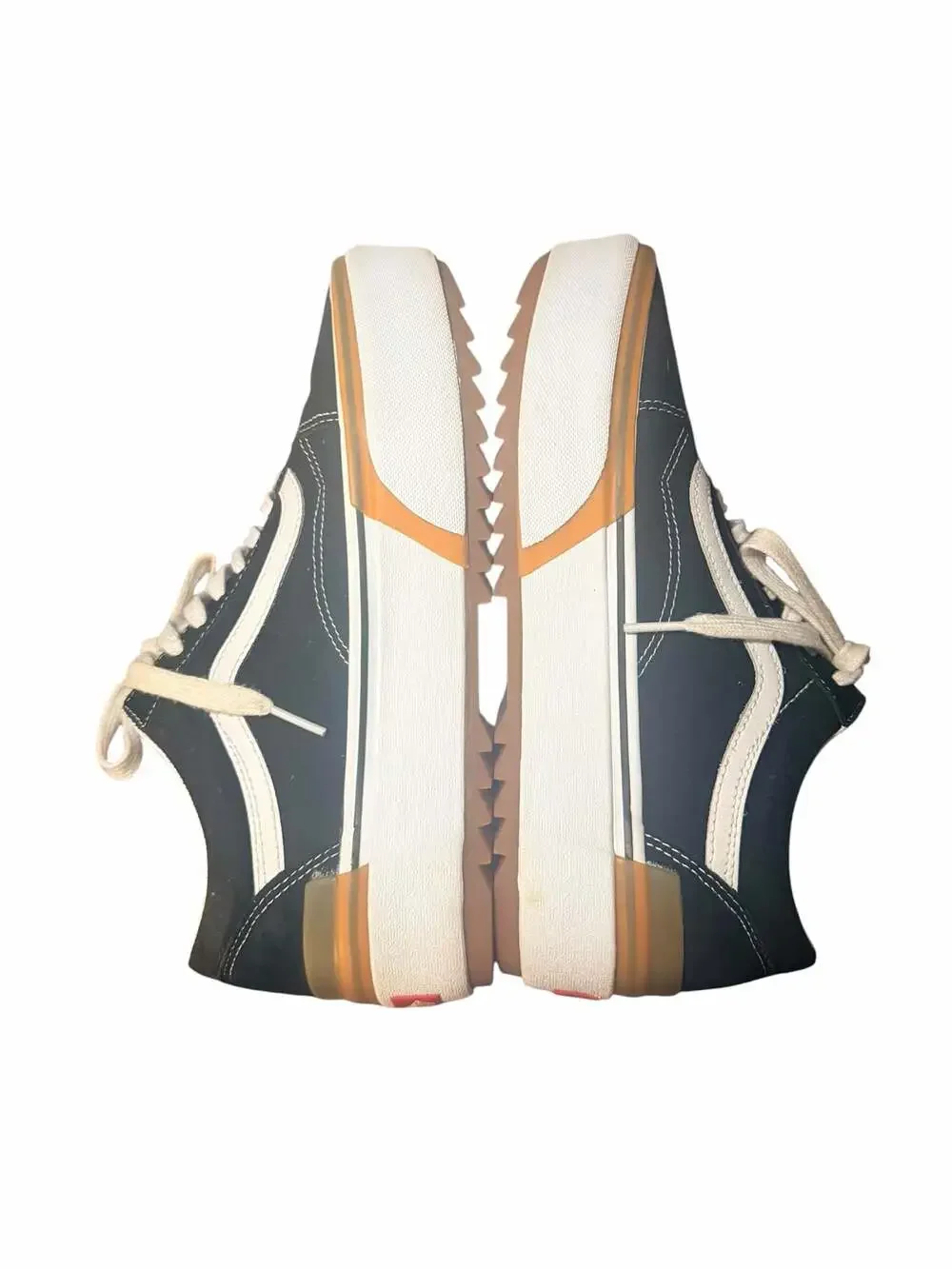 Vans Old Skool Stacked Black White Gum Platform Sneakers